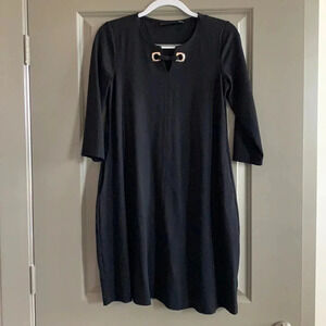 NWOT 3/4 Sleeve Comfy Black Dress